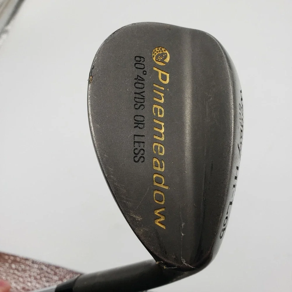 RH Pinemeadow Third Wedge‎ 60 Degree Soft Hi-Lob Regular Steel Shaft Great Cond.
